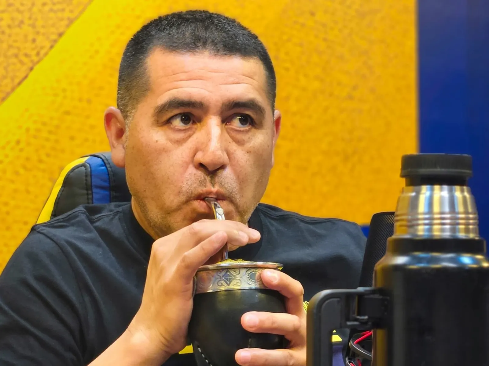 Juan Román Riquelme at Boca Juniors’ La Bombonera stadium