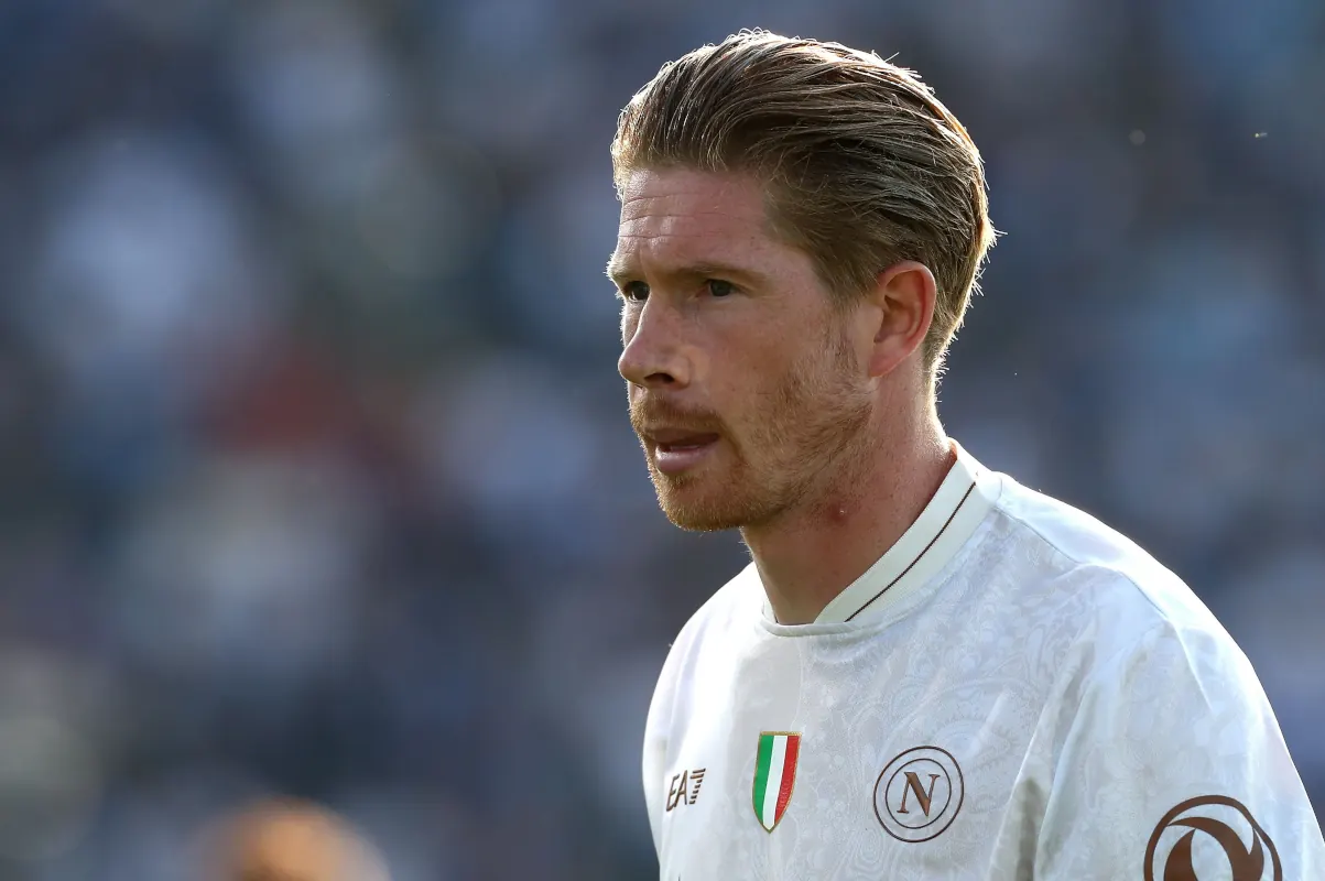Kevin De Bruyne playing for Napoli during a Serie A match